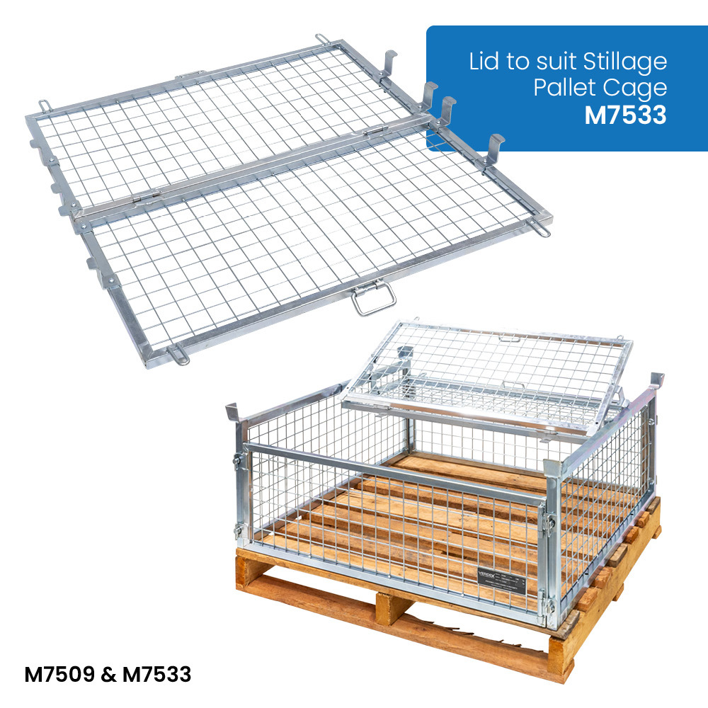 Lồng lưới gắn Pallet gỗ